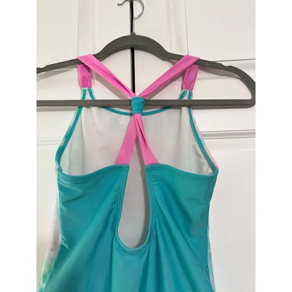 ‎Girls One Piece Swimsuit - Heart Tie-Dye